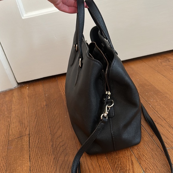 KATE SPADE Black Laurel Way Evangelie Satchel Crossbody Bag - Picture 8 of 9